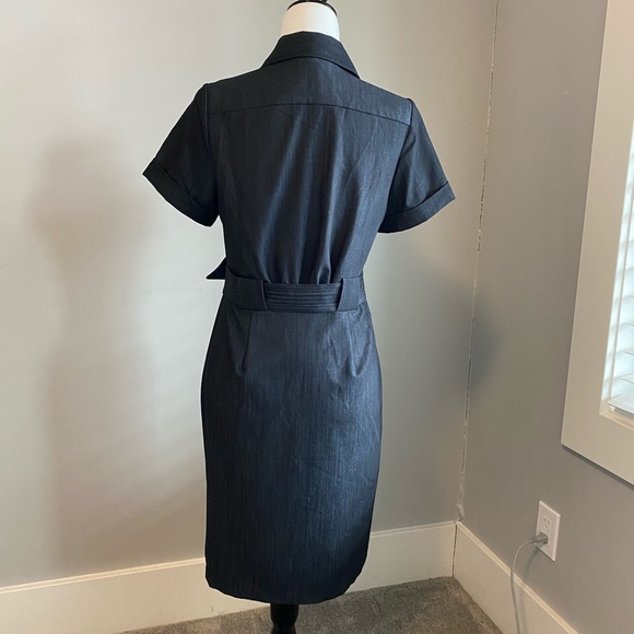 Calvin Klein Dark Blue Denim Dress - Picture 3 of 5